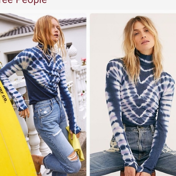 We The Free Psychedelic Turtleneck Top - Picture 8 of 8